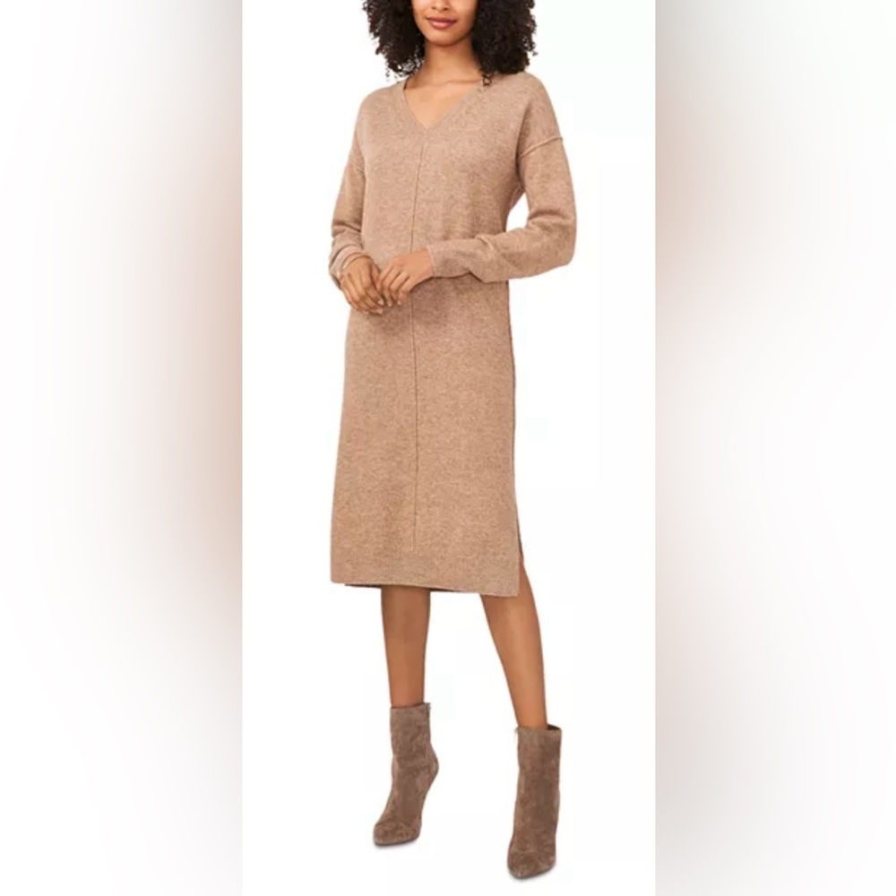 Vince Camuto V-Neck Sweater Dress. Size S. NWT